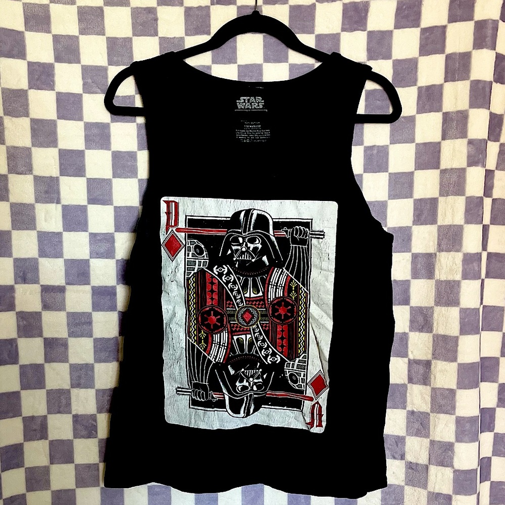 Star Wars - Darth Vader Playing Card Tank Top 🛍️ 3 for $20
